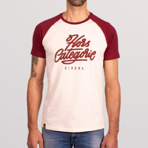 Camiseta Baseball escudo granate