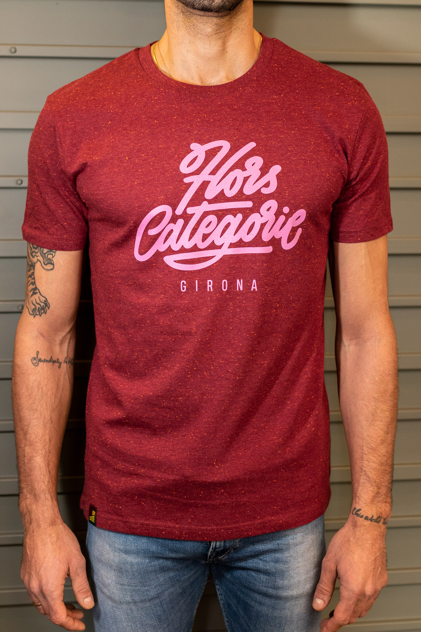 Camiseta Granate letras PINK